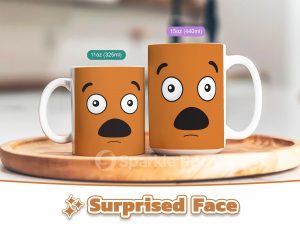 Surprised Facial Expression Mug - Sparkle Pod