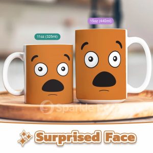 Surprised Facial Expression Mug - Sparkle Pod