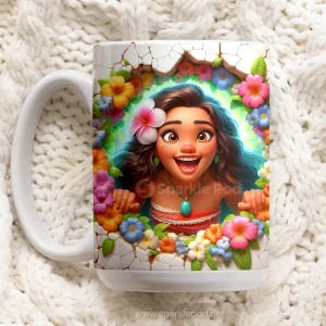 15oz Moana 3D Cartoon Character