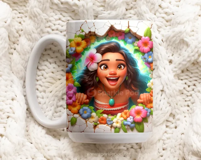 15oz Moana 3D Cartoon Character