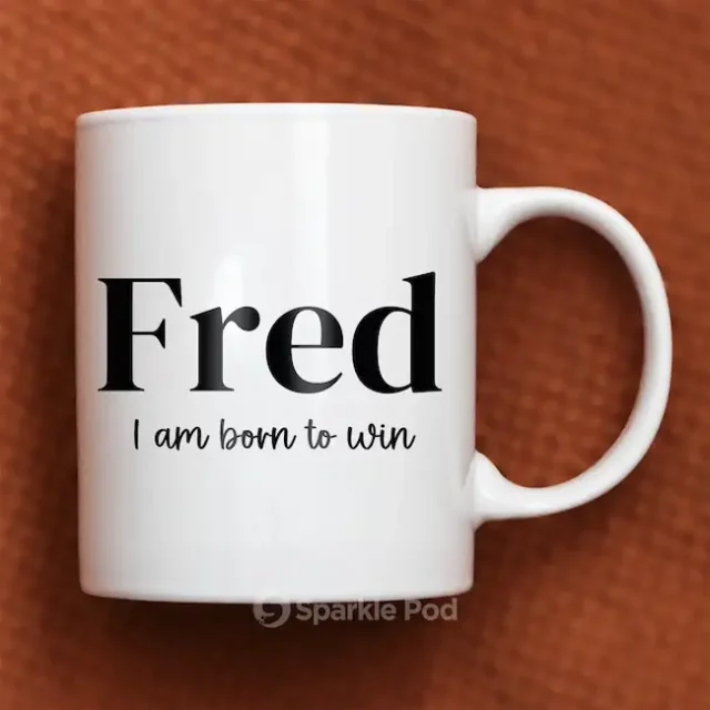 Personalised Name And Quote Mug- Sparkle Pod