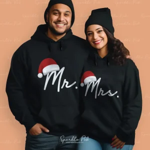 Mr. and Mrs. Christmas Hoodies Sparkle Pod