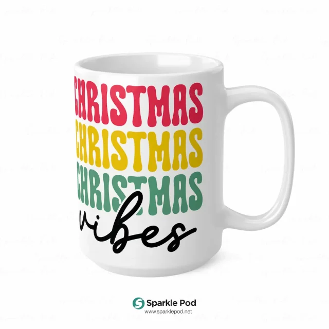 Christmas Vibes Mug Sparkle Pod