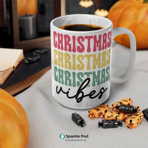 Christmas Vibes Mug Sparkle Pod