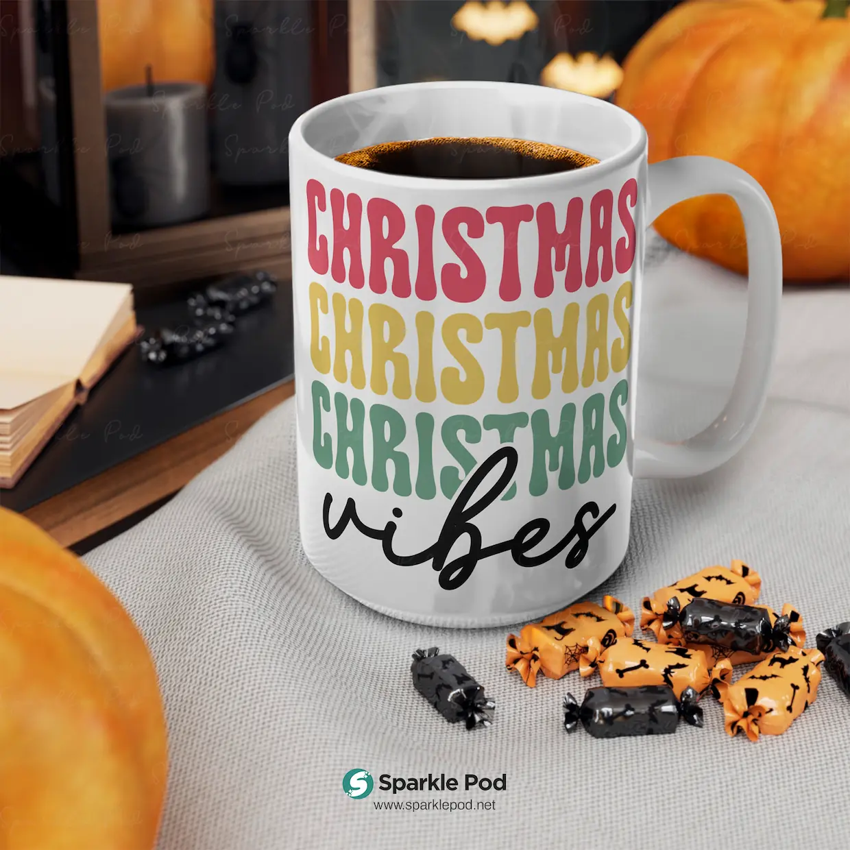 Christmas Vibes Mug Sparkle Pod