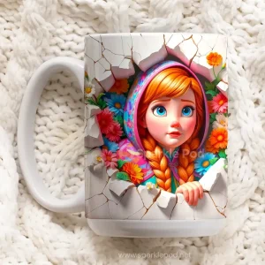 Anna Cartoon Coffee Mug - Sparkle Pod