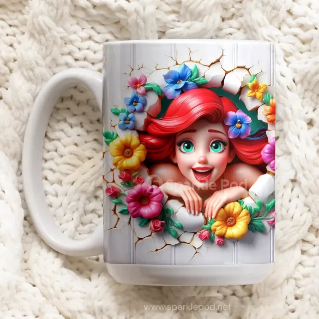 Ariel Cartoon Mug