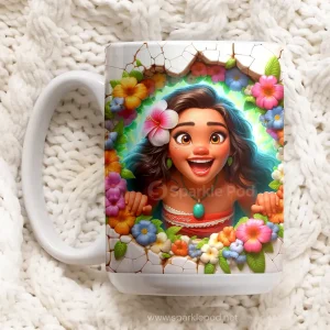 Moana Cartoon Mug