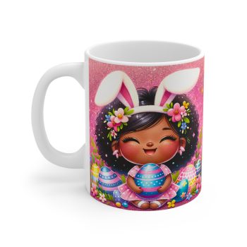 Cute Baby Girl With Easter Eggs Gift Mug