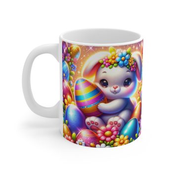 Colourful Bunny With Easter Eggs Gift Mug