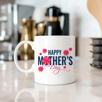 Happy Mother’s Day Pink Flowers Gift Mug