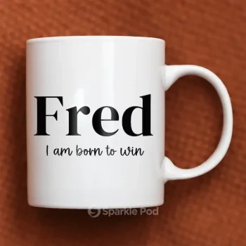 Personalised Name And Quote Mug- Sparkle Pod