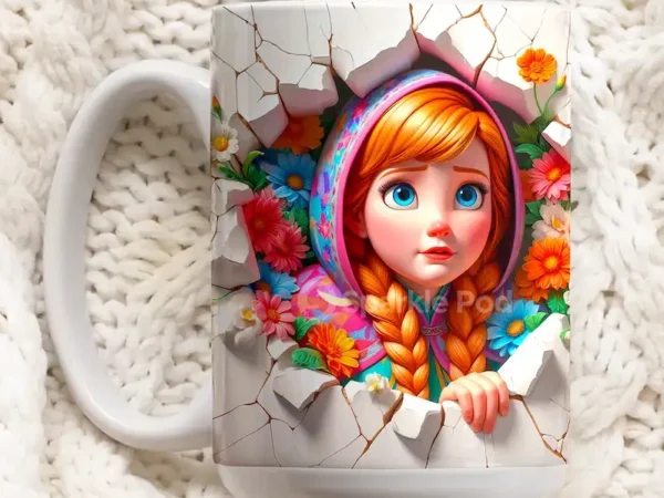 Anna Cartoon Coffee Mug - Sparkle Pod