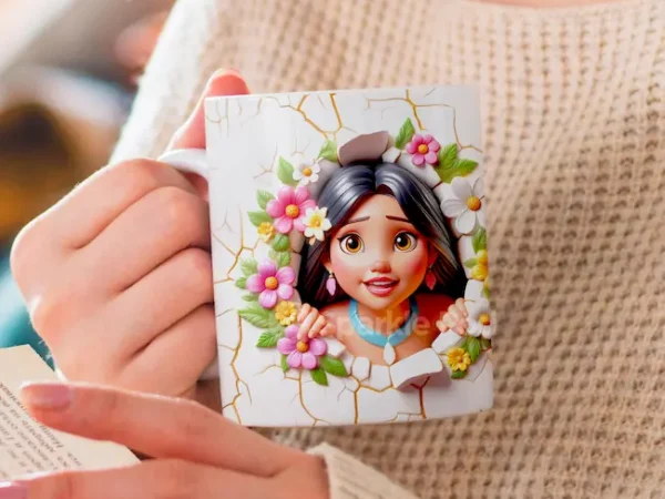 15oz Jasmine 3D Cartoon Character - Sparkle Pod