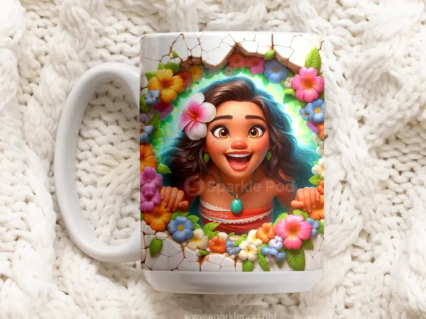 15oz Moana 3D Cartoon Character