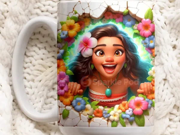 Moana Cartoon Mug