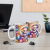 Colourful Bunny With Easter Eggs Gift Mug