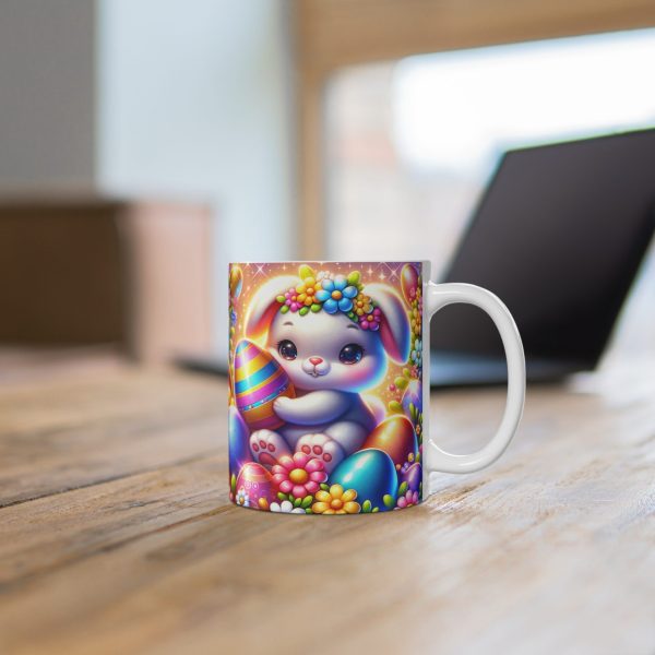 Colourful Bunny With Easter Eggs Gift Mug