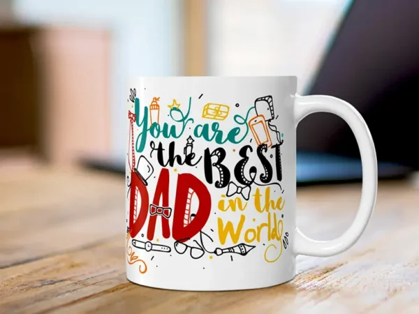 Best Dad In The World - Doodles - Sparkle Pod