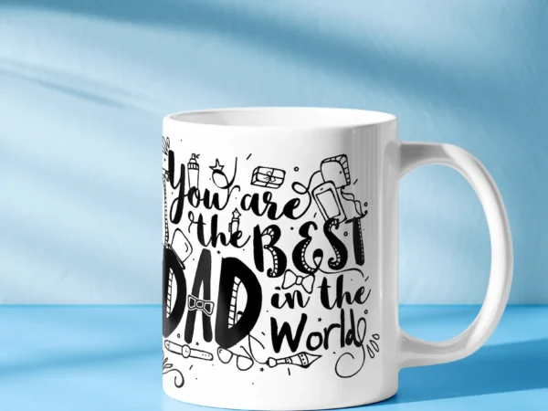 Best Dad Black Doodles Sparkle Pod