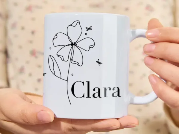Personalised Name With Flower - Sparkle Pod