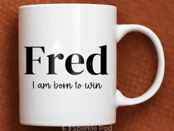 Personalised Name And Quote Mug- Sparkle Pod