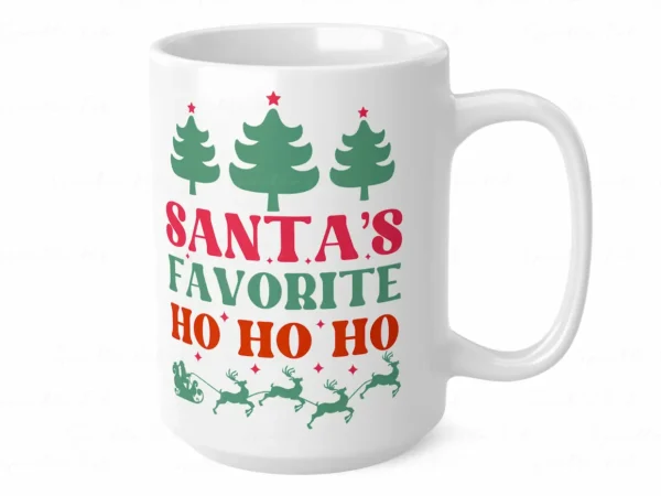 Santa's Favourite Coffee Mug 15oz 2 Sparkle Pod