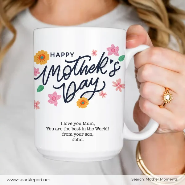 Personalised Mother's Day Mug - with custom Message