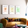 Set of 3 Cocktail Prints | Aperol Spritz, Margarita, Mojito