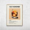 Set of 6 Cocktail Prints, Bar Cart Prints, Classic Cocktail Wall Art, Minimalist Alcohol Prints, Retro Wall Art, Minimalist Wall Art
