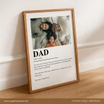 Dad Definition Personalised Wall Frame