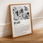 Dad Photo Collage Personalised Wall Frame