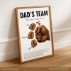 Dad's Team Fist Bump Wall Frame - Sparkle Pod