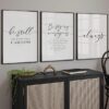 Christian Wall Art, Bible Verse Quotes, Popular NIV Printables, Scripture Gallery Wall, Black and white Prints set of 6, Farmhouse Decor