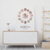 Editable First Year Photo Collage, 12 Month Photo Print, First Birthday Photo Milestone, Baby's First Year Poster, Customizable Template.