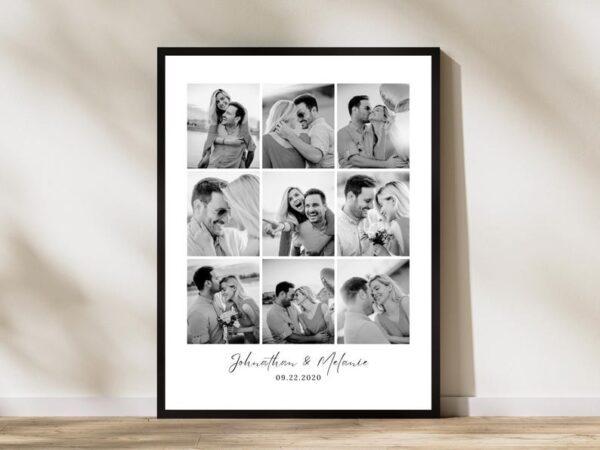 Personalised Photo Gift, Photo Collage, You and Me Photo Collage, Anniversary Gift.