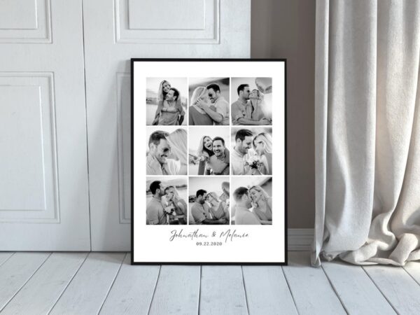 Personalised Photo Gift, Photo Collage, You and Me Photo Collage, Anniversary Gift.