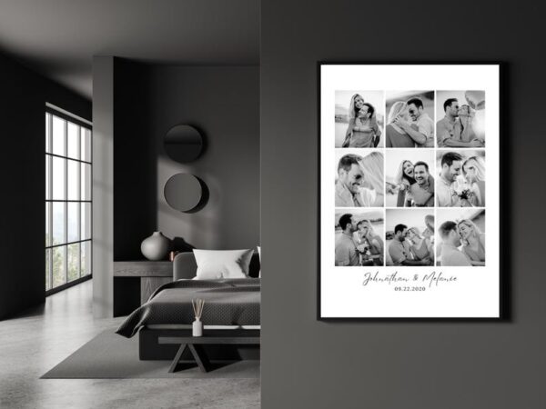 Personalised Photo Gift, Photo Collage, You and Me Photo Collage, Anniversary Gift.