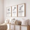 Set of 6 Christian Wall Art Hebrew Names of God