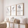 Set of 6 Christian Wall Art Hebrew Names of God