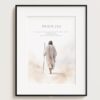 Set of 3 Bible Verse, Psalm 23 4, Jeremiah 29 11, Psalm 91 2, Jesus painting, Print, Jesus portrait, Jesus wall art, Inspirational quotes