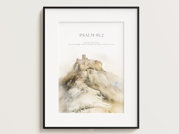 Set of 3 Bible Verse, Psalm 23 4, Jeremiah 29 11, Psalm 91 2, Jesus painting, Print, Jesus portrait, Jesus wall art, Inspirational quotes