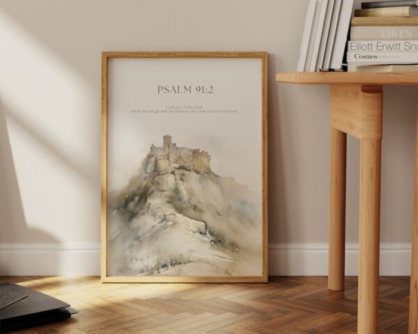 Set of 3 Bible Verse, Psalm 23 4, Jeremiah 29 11, Psalm 91 2, Jesus painting, Print, Jesus portrait, Jesus wall art, Inspirational quotes
