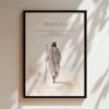 Set of 3 Bible Verse, Psalm 23 4, Jeremiah 29 11, Psalm 91 2, Jesus painting, Print, Jesus portrait, Jesus wall art, Inspirational quotes