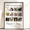 Custom Anniversary Photo Collage Template, 1 Year Anniversary Gift, Personalized Gift for Boyfriend, Couples Polaroid Frame P459