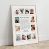 Custom Polaroid Photo Frame Anniversary Template, 1st Anniversary Gift, Valentines Day Gift, Personalized Picture Frame, Canva Template