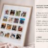 Personalized Polaroid Photo Frame Anniversary Template, Custom Anniversary Photo Frame, Gift for Boyfriend or Girlfriend, Valentines Gift