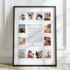 Custom Polaroid Photo Frame Anniversary Template, 1st Anniversary Gift, Valentines Day Gift, Personalized Picture Frame, Canva Template