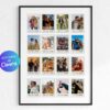 Personalized Polaroid Photo Frame Anniversary Template, Custom Anniversary Photo Frame, Gift for Boyfriend or Girlfriend, Valentines Gift