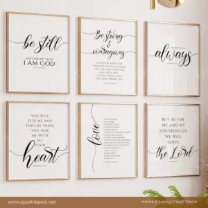 Set of 6 Bible verses - Sparkle Pod